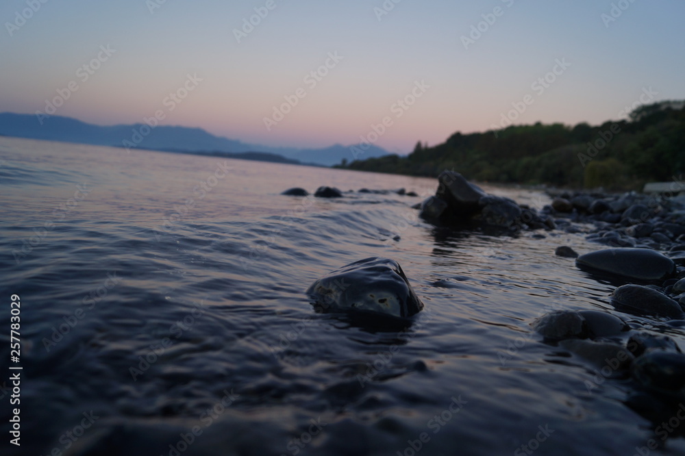 Naklejka premium rock on water