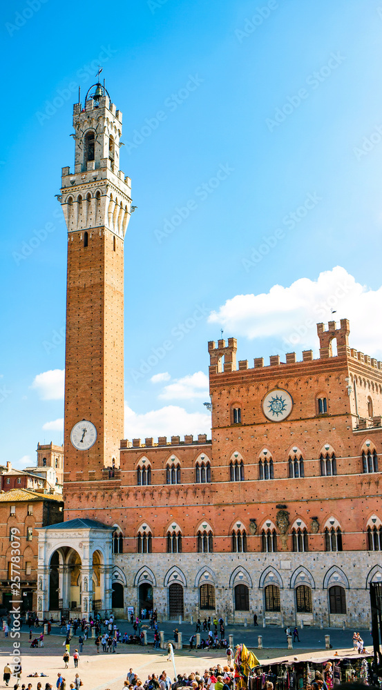 Torre del Mangia in Siena, Tuscany.