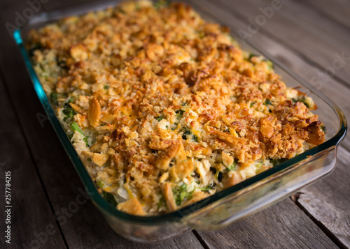 Turkey casserole with broccoli and rice