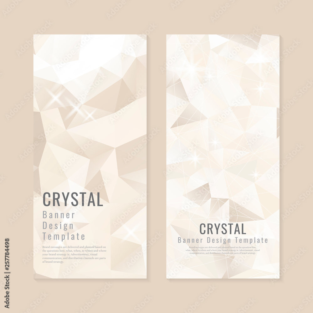 Fototapeta premium Crystal textured background collection