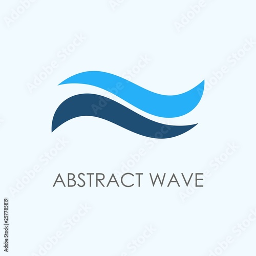 Abstract wave logo template