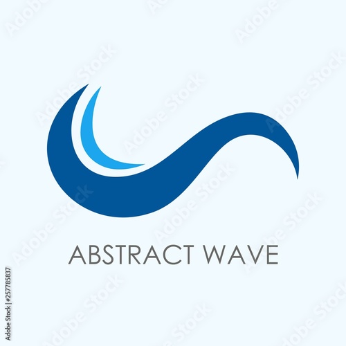 Abstract wave logo template