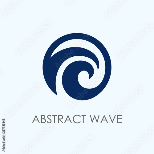 Abstract wave logo template