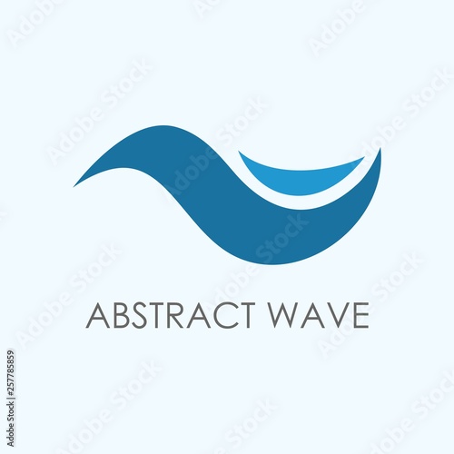 Abstract wave logo template