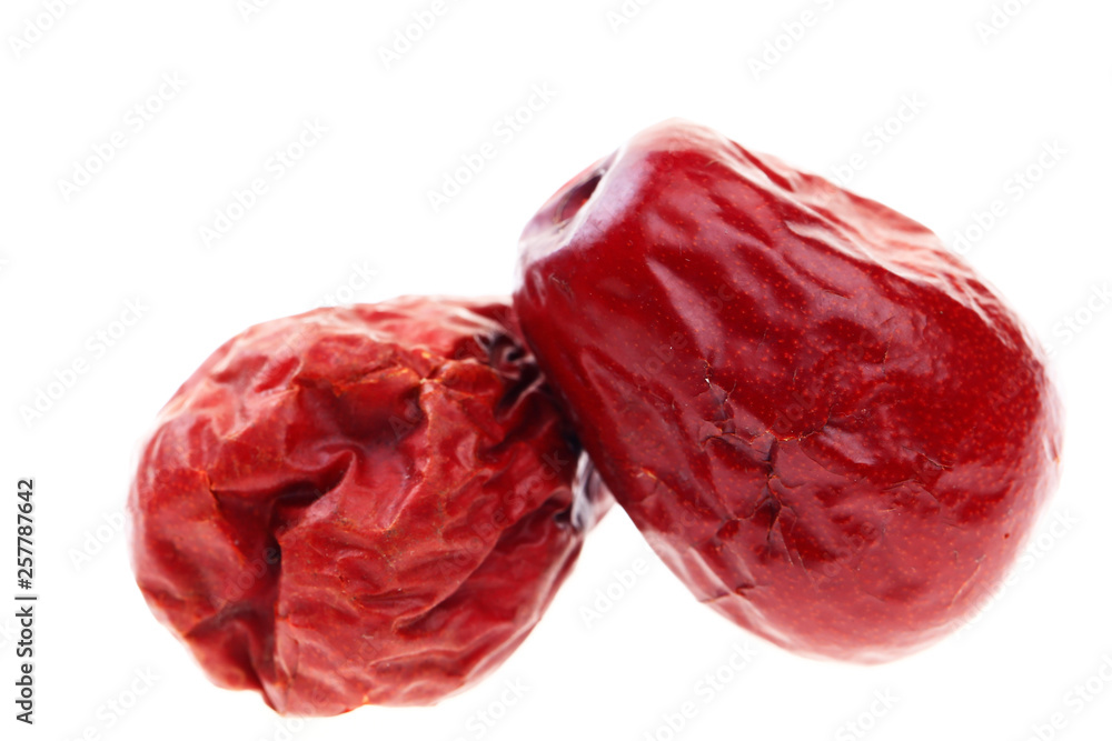 Red on a white background Red on a white background