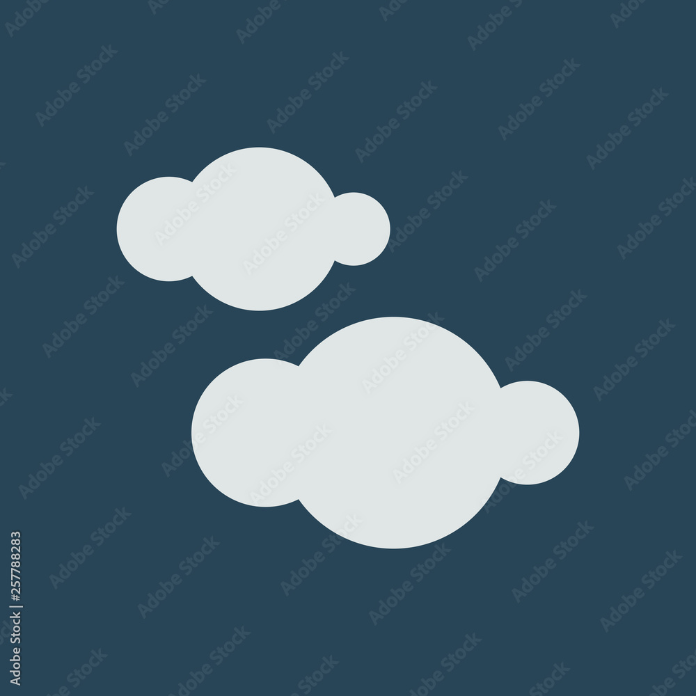 Silhouette icon clouds Silhouette icon clouds
