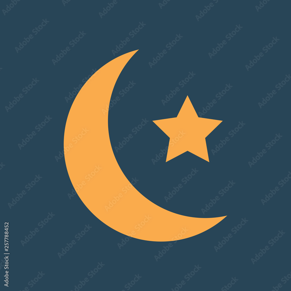 Silhouette icon symbol of islam Silhouette icon symbol of islam