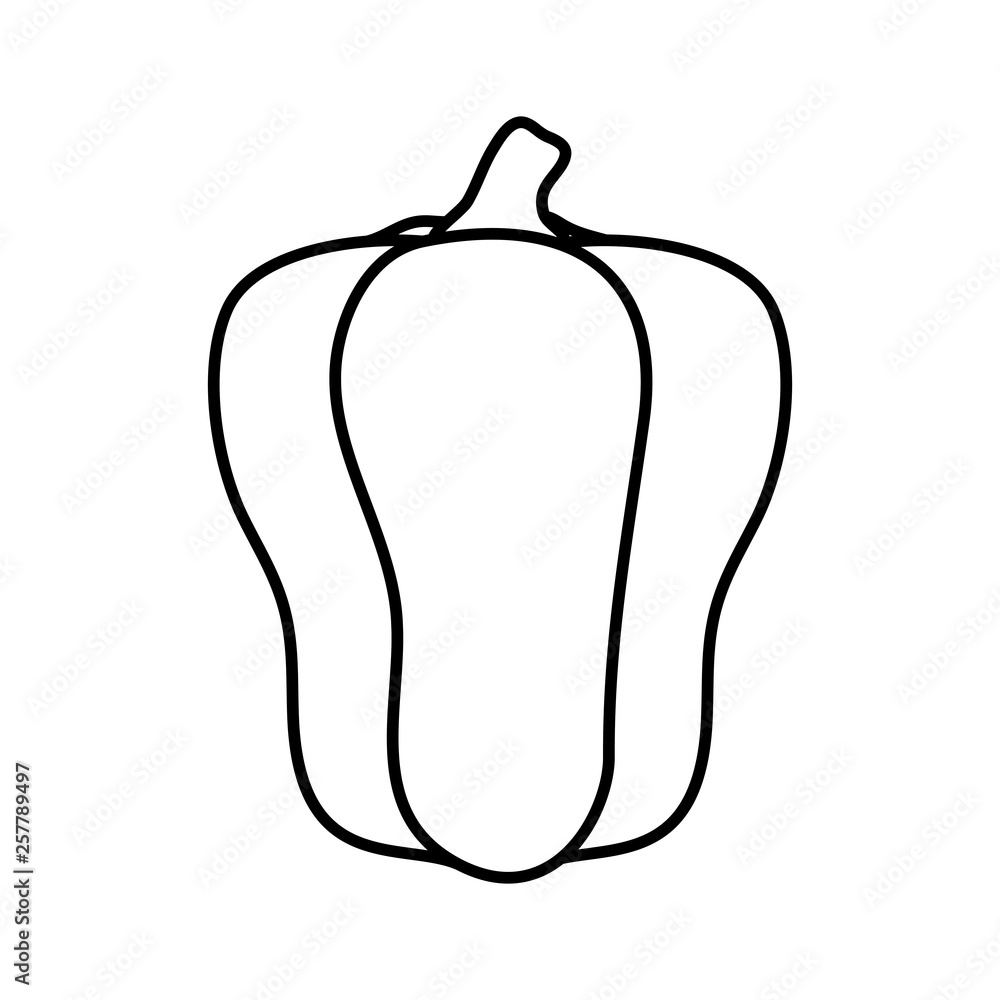 fresh pepper vegetable icon