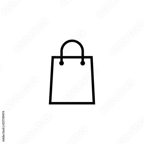 bag icon, shop bag icon vector design