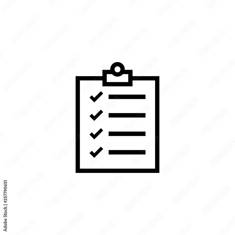 check list icon symbol vector check list icon symbol vector