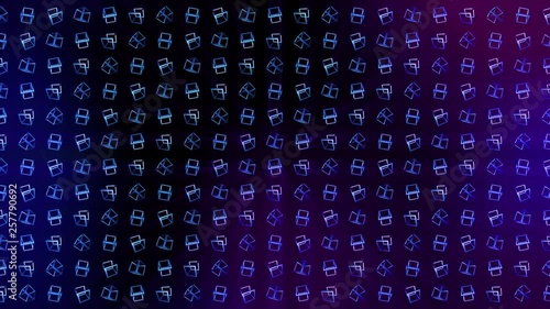 立方体 四角 幾何学 模様 ビジネス ループ