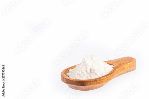 Baking soda, Sodium bicarbonate - White background
