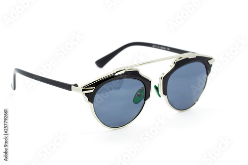 Modern fashionable sunglasses isolated on white background, Glasses.