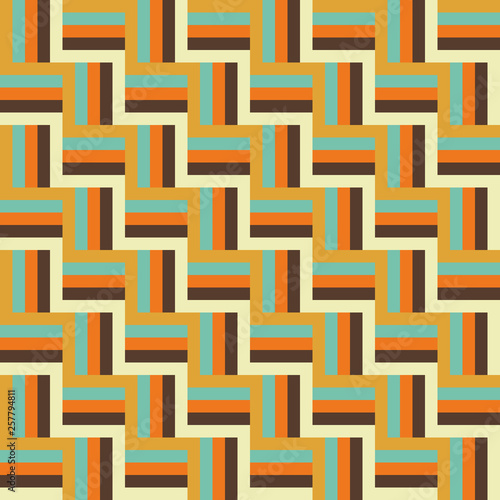 plait knit abstract vintage summer color tile seamless pattern