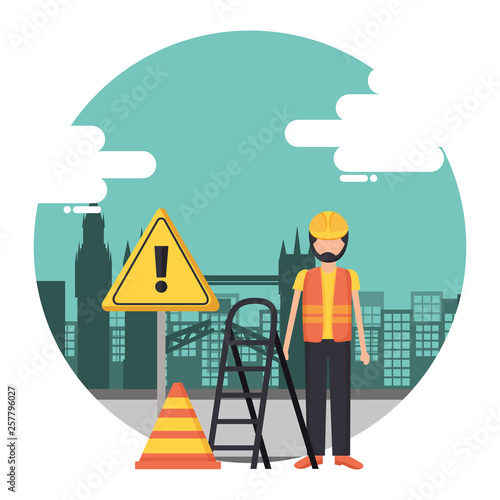 worker construction equipment