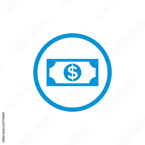 money icon and symbol vector design