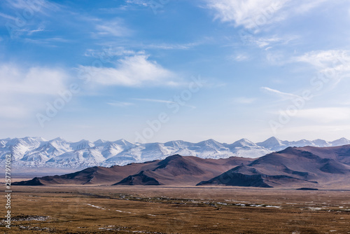 Mountain road in the alps ,Xinjiang, China 