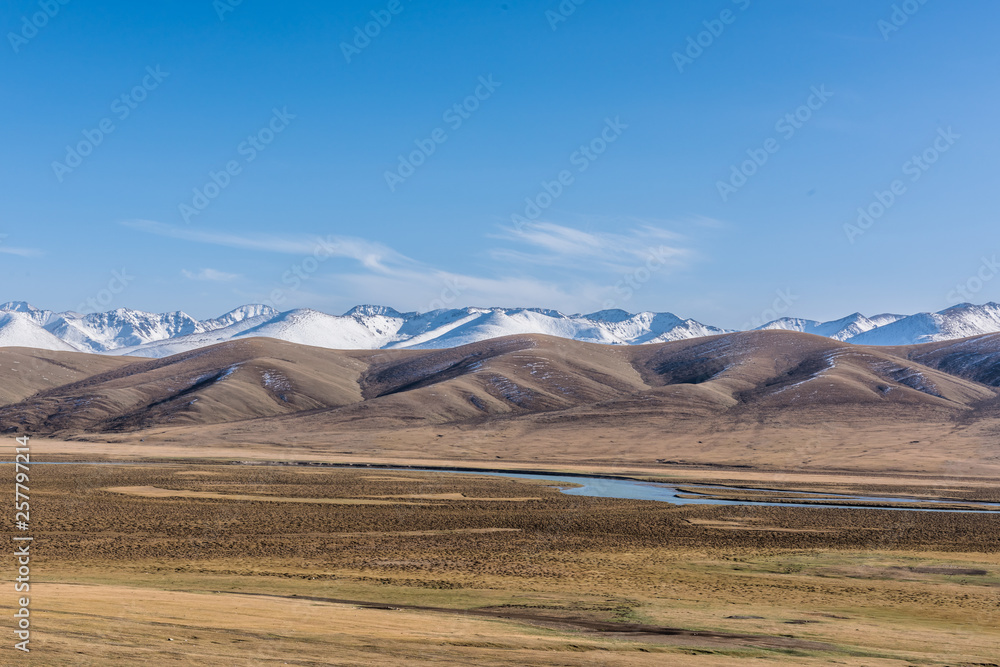 Mountain road in the alps ,Xinjiang, China  