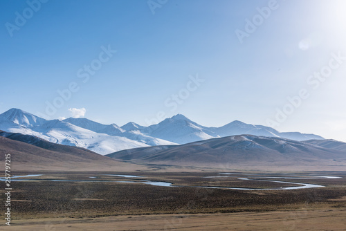 Mountain road in the alps ,Xinjiang, China 