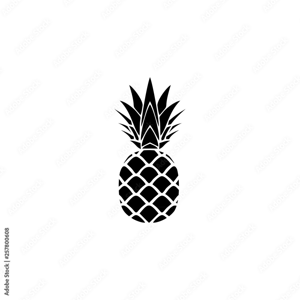 Pineapple fruit icon logo Pineapple fruit icon logo