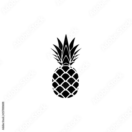 Pineapple fruit icon logo