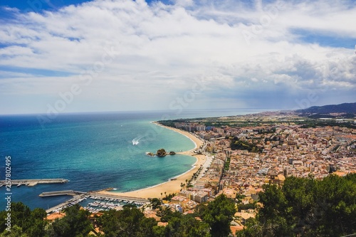 panoramic view of the coast