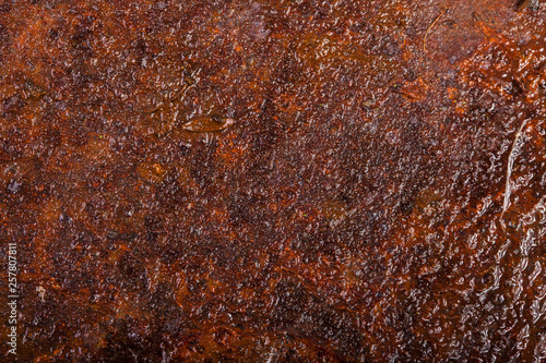 wet rusty sheet metal. old background © toomler