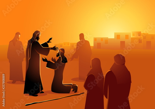 Foto Jesus heals the blind man