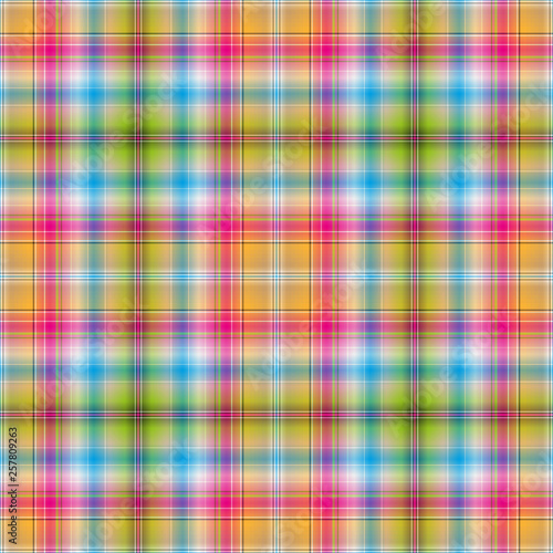 Seamless rainbow checkered pattern