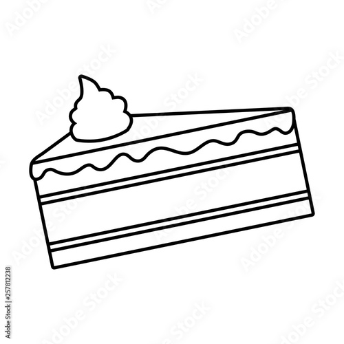 sweet cake slice