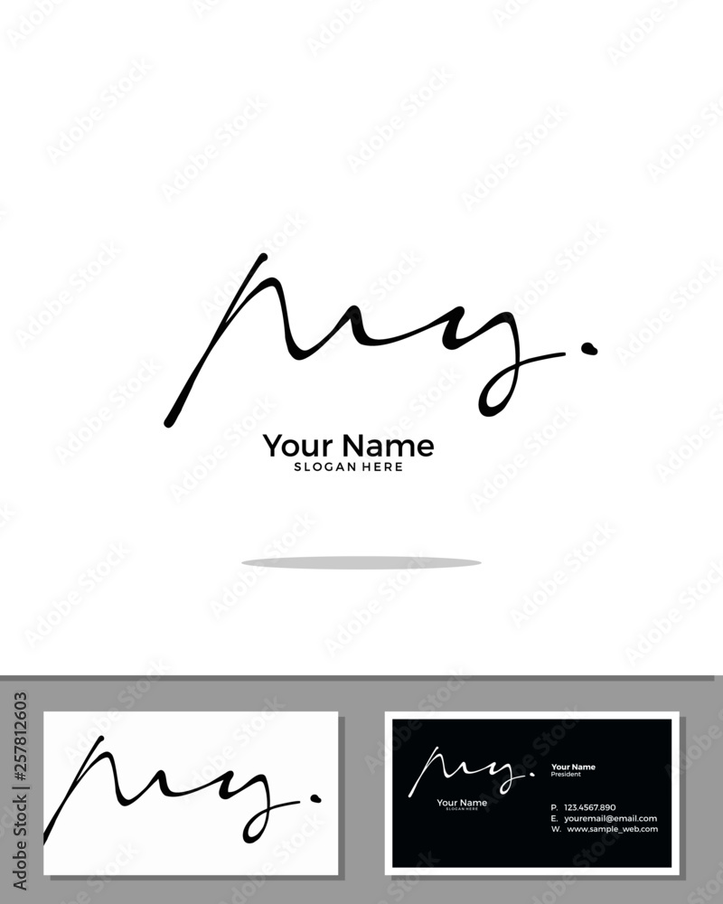 M G MG initial handwriting logo template vector. signature logo concept M G MG initial handwriting logo template vector. signature logo concept