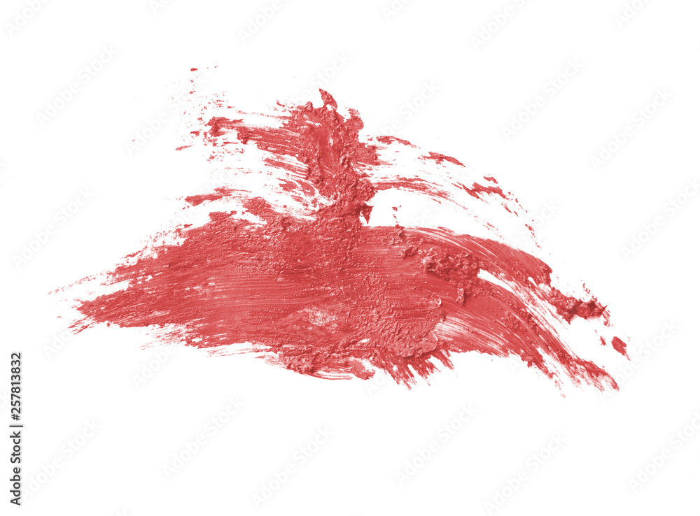 coral pink paint brush spots on white coral pink paint brush spots on white