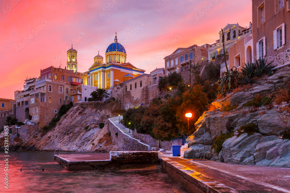 Vaporia district of Ermoupoli town on Syros island.