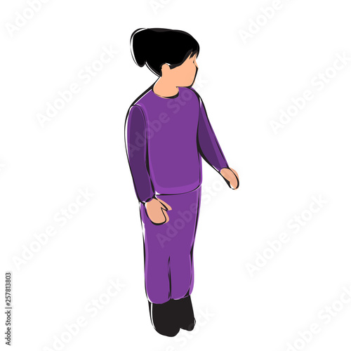 girl child standing.