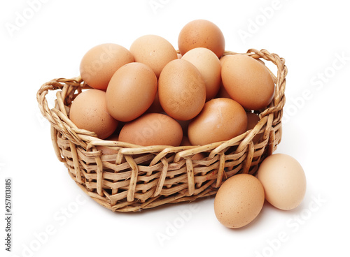 eggs on a white background