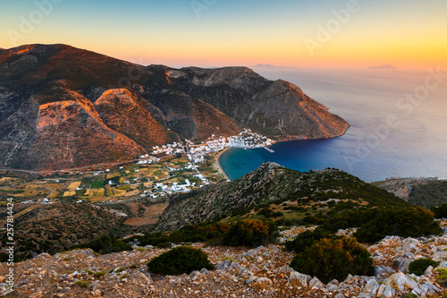 View of Kamares village from the church of Agios Symeon.