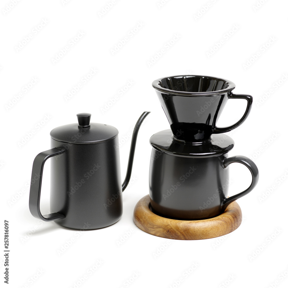 Small coffee pot on white background Small coffee pot on white background
