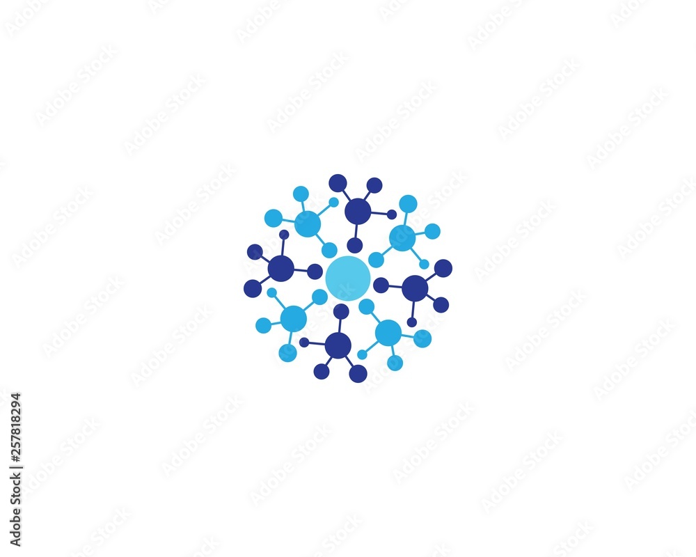 Molecule logo template Molecule logo template