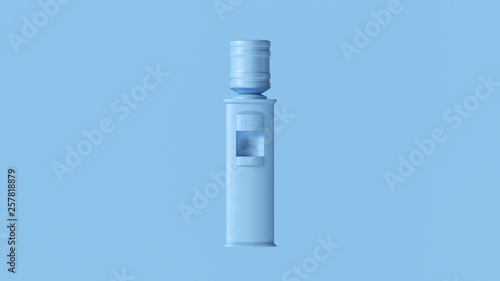 Pale Blue Office Water Cooler 3d illustration 3d render