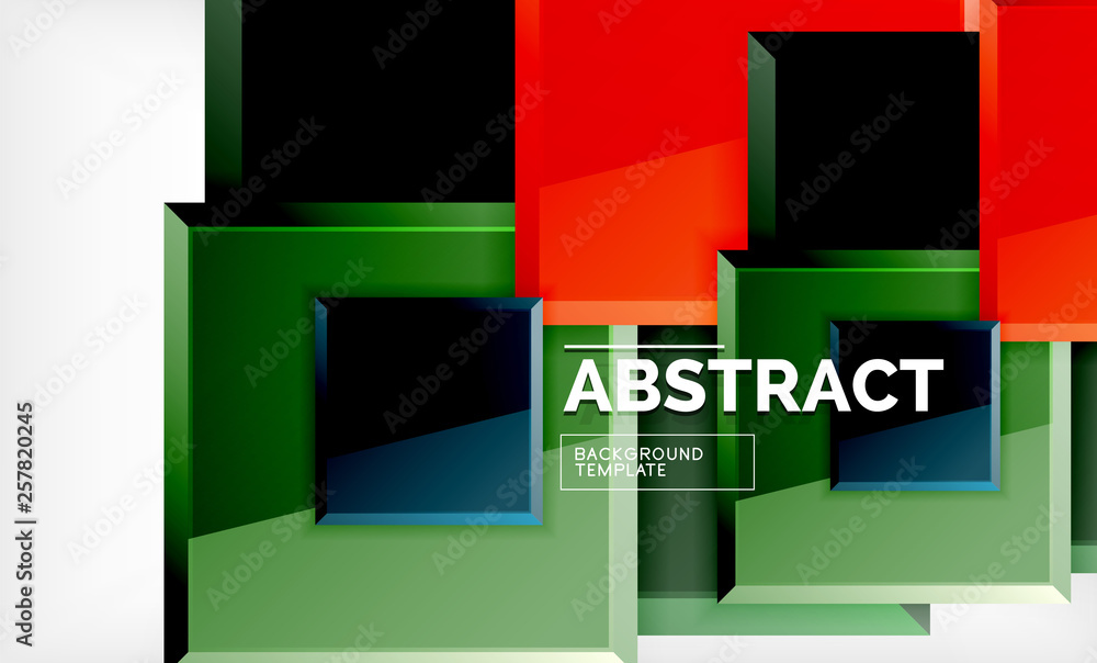 Square abstract background, glossy geometric design Square abstract background, glossy geometric design