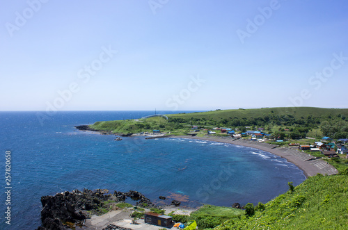 利尻島 沼浦展望台 海岸線