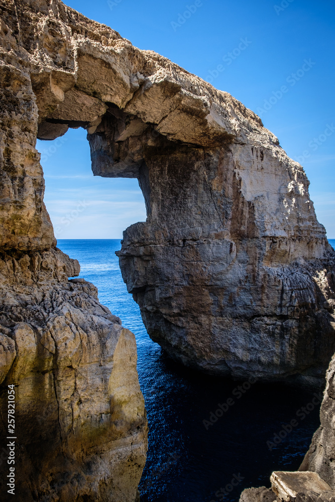 Natural arch, Wied il-Mielah Window, Gozo Malta