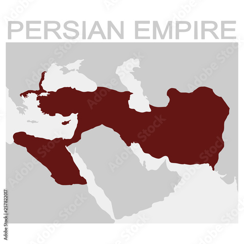 Fotografija vector map of the Persian Empire