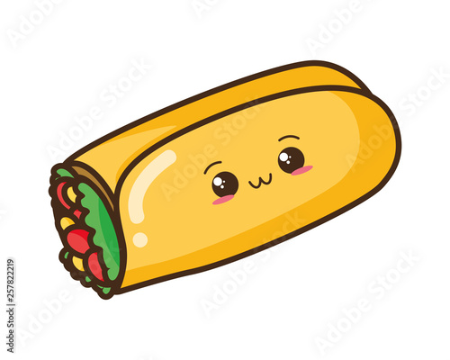 kawaii food cartoon