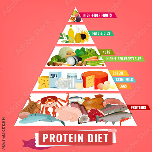 High protein diet poster