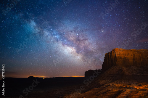 Milky Way above Monument Valley, Utah, USA