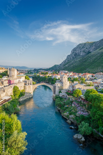 Mostar bridge in Bosnia photo