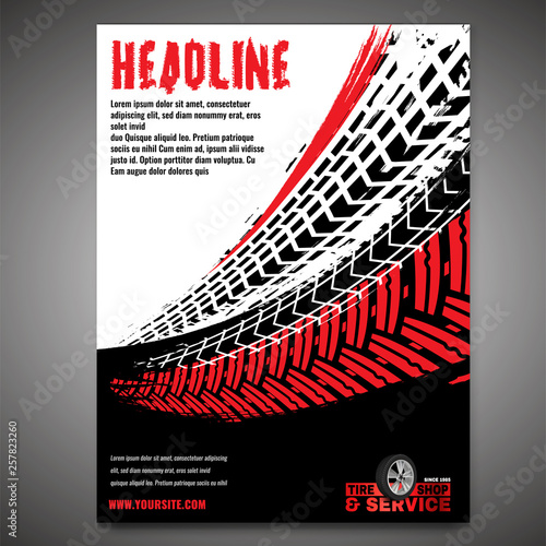 Grunge Tire Banner