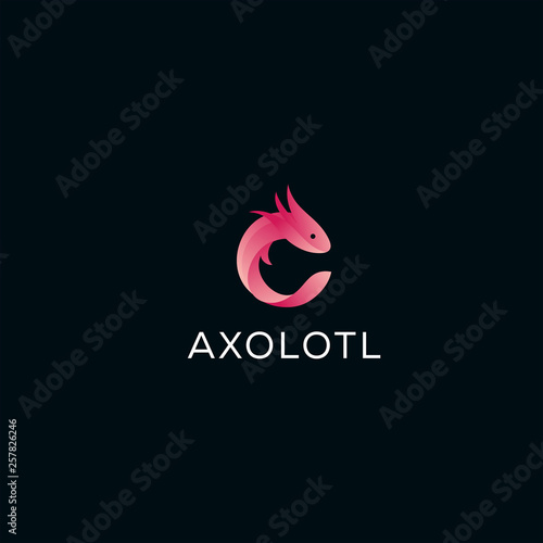 axolotl logo design