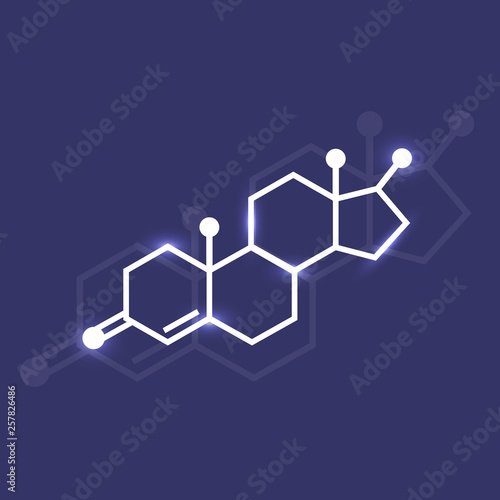 Testosterone vector icon